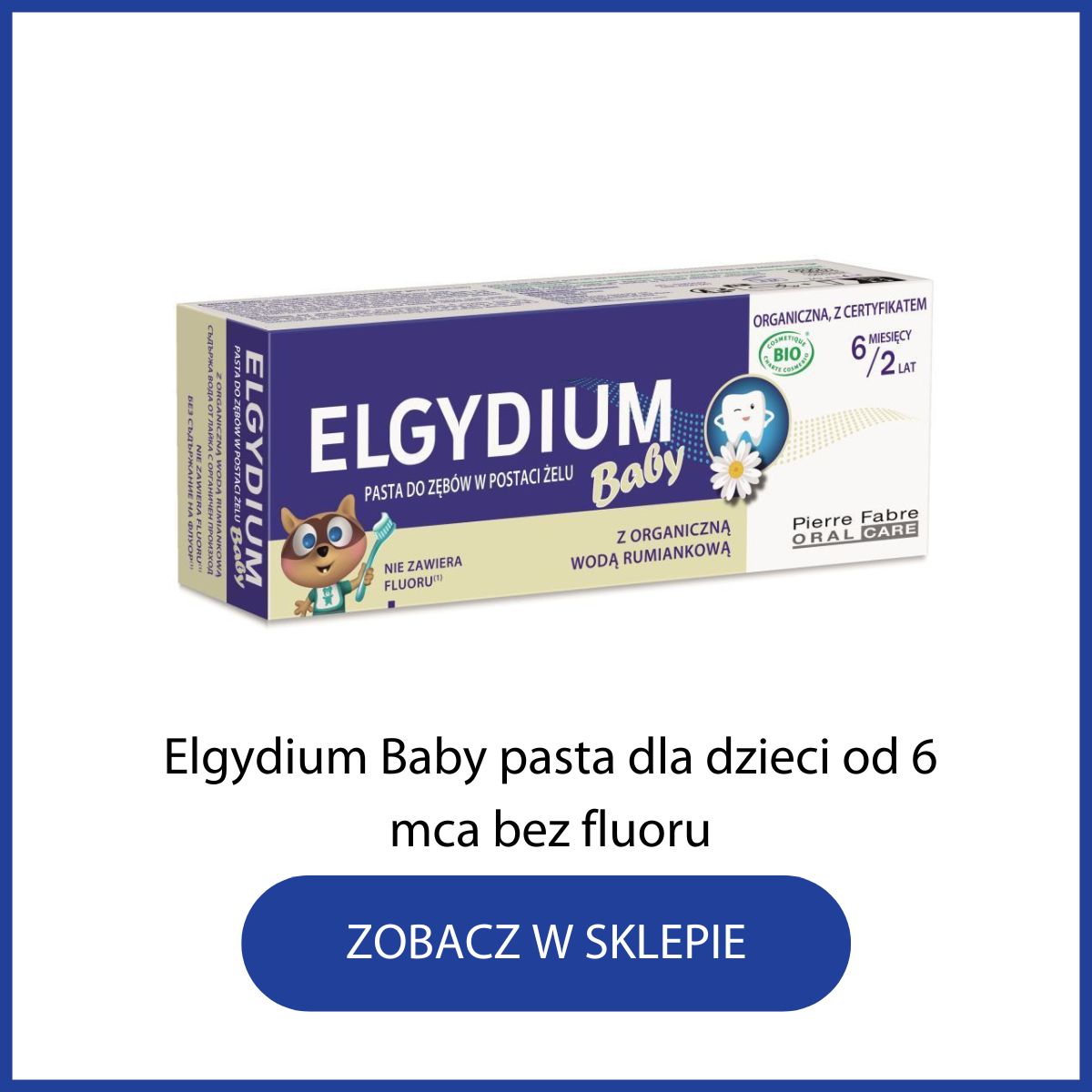 Pierwsza pasta dla niemowląt Elgydium Baby