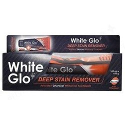 White Glo  Deep Stain Charcoal -  Wybielająca pasta do zębów z węglem 100 ml